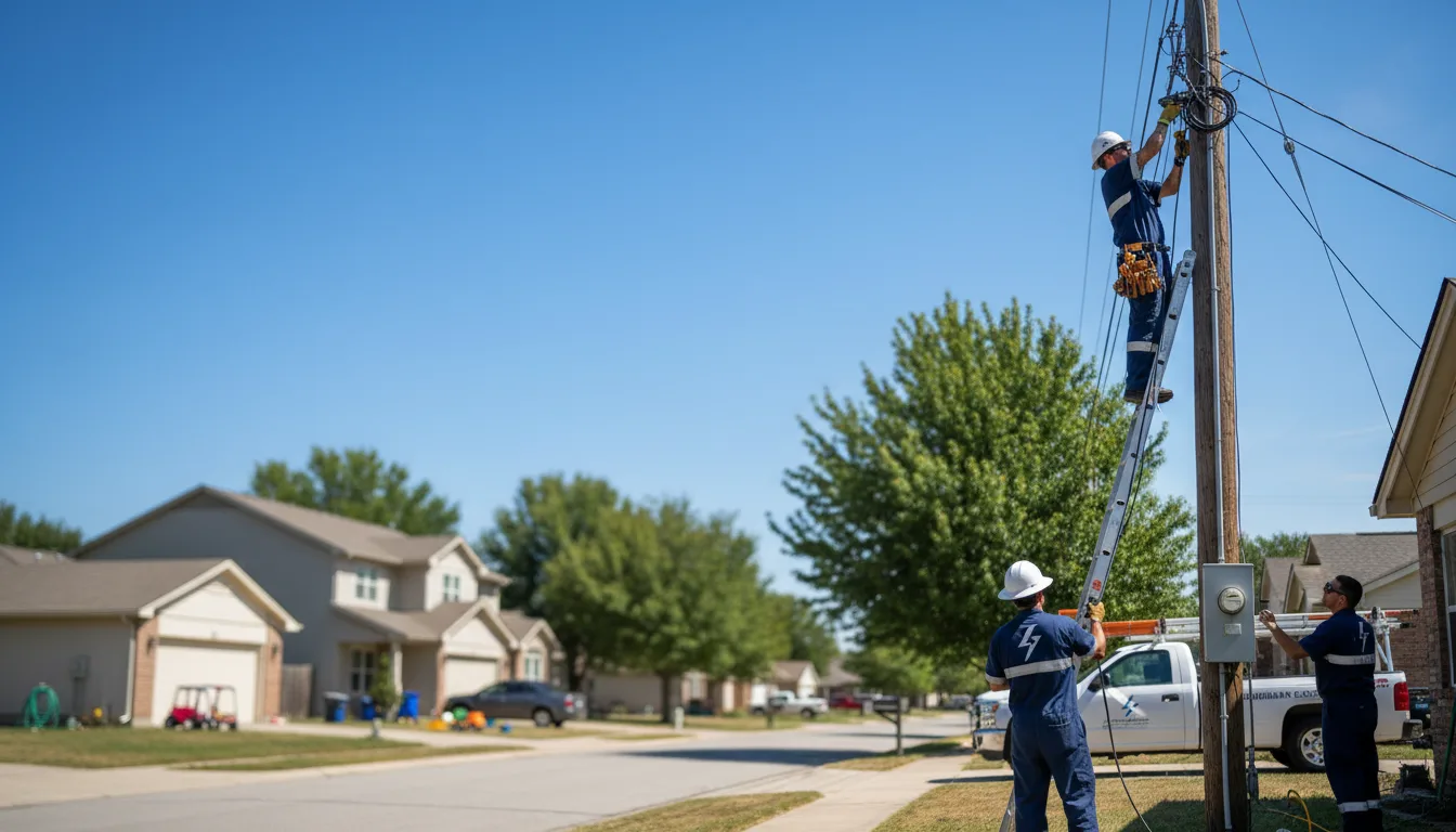 Residential electrician providing installation services in Monson, MA